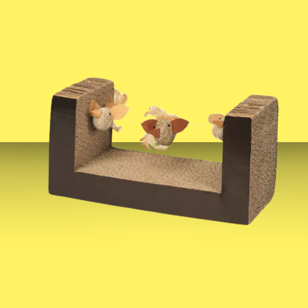 Pet Park Blvd Cat Scratcher w/ Mice