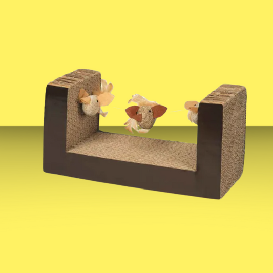 Pet Park Blvd Cat Scratcher w/ Mice